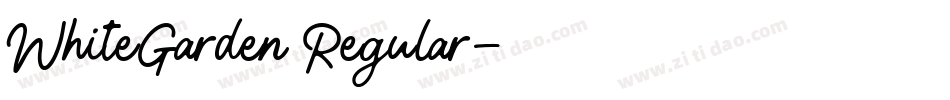 WhiteGarden Regular字体转换